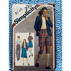 Simplicity 9837 Suit pattern skirt pant sz 12